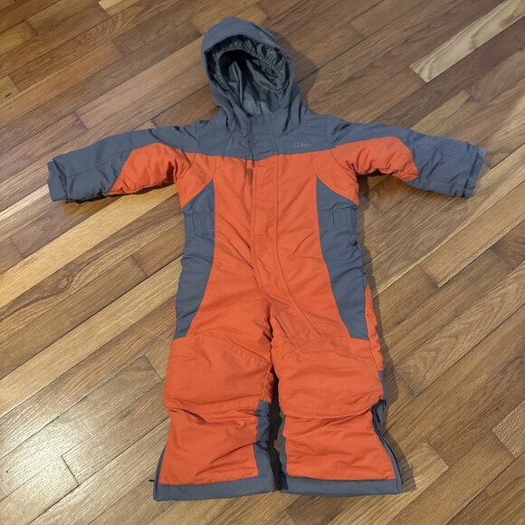 L.L. Bean Other - L.L. Bean Red & Gray Cold Buster Snow Suit Baby Boy Size 2T